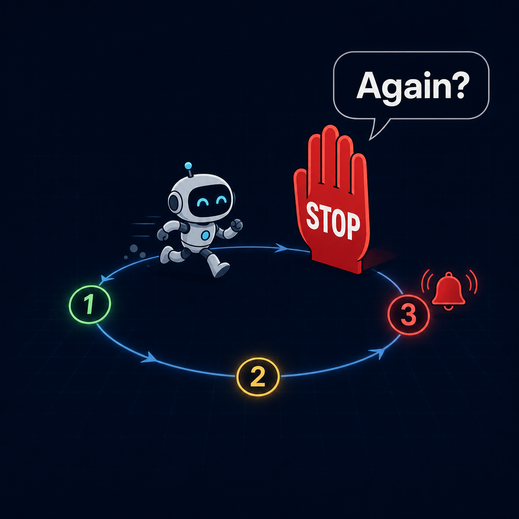 Doom Loop 检测:连续3次同参数触发 ask